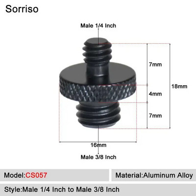 Kamera Vijak muški 1/4`` do 1/4 3/8 5/8 M4 M5 M6 M8 M10 M12 inča Adapter za montiranje na stativ Ploča za brzo otpuštanje za Dslr kuglastu glavu