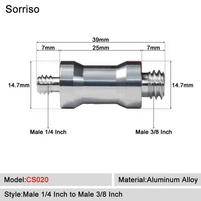 Kamera Vijak muški 1/4`` do 1/4 3/8 5/8 M4 M5 M6 M8 M10 M12 inča Adapter za montiranje na stativ Ploča za brzo otpuštanje za Dslr kuglastu glavu