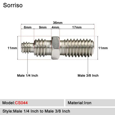 Kamera Vijak muški 1/4`` do 1/4 3/8 5/8 M4 M5 M6 M8 M10 M12 inča Adapter za montiranje na stativ Ploča za brzo otpuštanje za Dslr kuglastu glavu