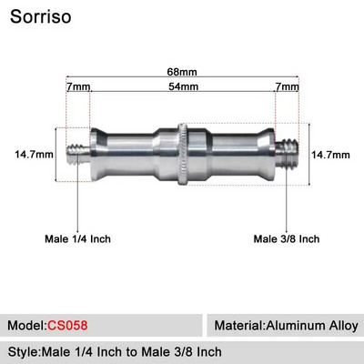 Kamera Vijak muški 1/4`` do 1/4 3/8 5/8 M4 M5 M6 M8 M10 M12 inča Adapter za montiranje na stativ Ploča za brzo otpuštanje za Dslr kuglastu glavu