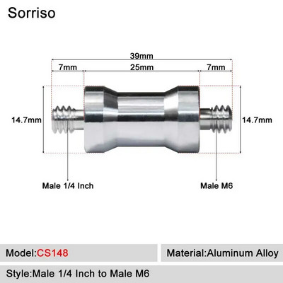 Kamera Vijak muški 1/4`` do 1/4 3/8 5/8 M4 M5 M6 M8 M10 M12 inča Adapter za montiranje na stativ Ploča za brzo otpuštanje za Dslr kuglastu glavu