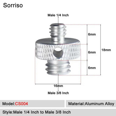 Kamera Vijak muški 1/4`` do 1/4 3/8 5/8 M4 M5 M6 M8 M10 M12 inča Adapter za montiranje na stativ Ploča za brzo otpuštanje za Dslr kuglastu glavu