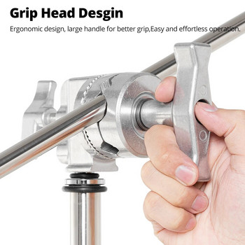 Heavy Duty Grip Head 1,5cm 15mm C Stand Mounting Adapter Metal Holder Photography for Light Stand Extension Boom Arm