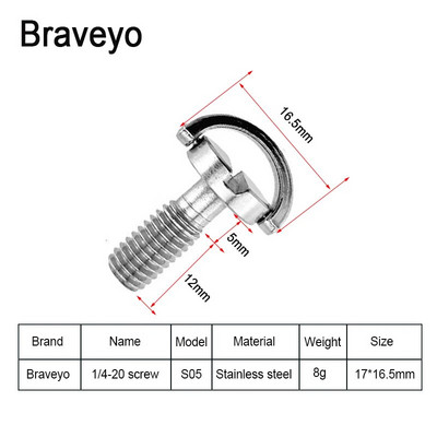 1/4 collas skrūvējama D veida gredzena kameras skrūve ar ātri noņemamu plāksni stiprinājuma statīva monopoda lodīšu galviņas fotoattēlu fotografēšanas fiksēts adapteris DSLR