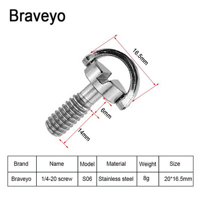 1/4 collas skrūvējama D veida gredzena kameras skrūve ar ātri noņemamu plāksni stiprinājuma statīva monopoda lodīšu galviņas fotoattēlu fotografēšanas fiksēts adapteris DSLR