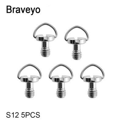 1/4 collas skrūvējama D veida gredzena kameras skrūve ar ātri noņemamu plāksni stiprinājuma statīva monopoda lodīšu galviņas fotoattēlu fotografēšanas fiksēts adapteris DSLR