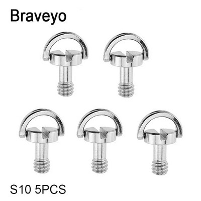 1/4 collas skrūvējama D veida gredzena kameras skrūve ar ātri noņemamu plāksni stiprinājuma statīva monopoda lodīšu galviņas fotoattēlu fotografēšanas fiksēts adapteris DSLR