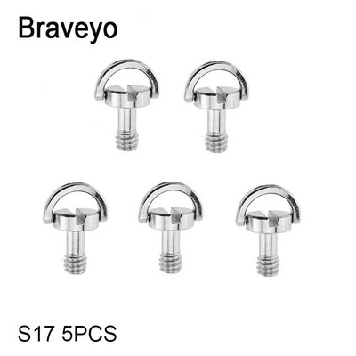 1/4 collas skrūvējama D veida gredzena kameras skrūve ar ātri noņemamu plāksni stiprinājuma statīva monopoda lodīšu galviņas fotoattēlu fotografēšanas fiksēts adapteris DSLR