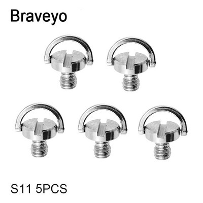 1/4 collas skrūvējama D veida gredzena kameras skrūve ar ātri noņemamu plāksni stiprinājuma statīva monopoda lodīšu galviņas fotoattēlu fotografēšanas fiksēts adapteris DSLR