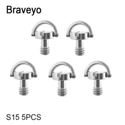 1/4 collas skrūvējama D veida gredzena kameras skrūve ar ātri noņemamu plāksni stiprinājuma statīva monopoda lodīšu galviņas fotoattēlu fotografēšanas fiksēts adapteris DSLR