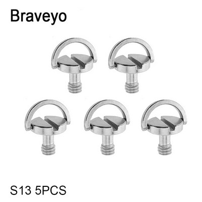 1/4 collas skrūvējama D veida gredzena kameras skrūve ar ātri noņemamu plāksni stiprinājuma statīva monopoda lodīšu galviņas fotoattēlu fotografēšanas fiksēts adapteris DSLR