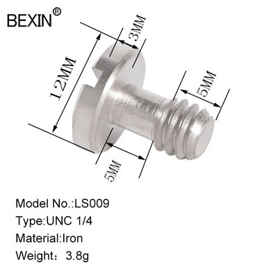 BEXIN set vijaka za kameru, 1/4 inčni pločasti vijak za brzo otpuštanje, dslr dodatak, adapter za stativ za stativ za dslr kameru