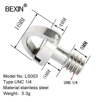 BEXIN set vijaka za kameru, 1/4 inčni pločasti vijak za brzo otpuštanje, dslr dodatak, adapter za stativ za stativ za dslr kameru