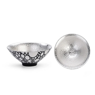 70 ml Creative 999 Sterling Silver Master Cup kerámia teáscsészék Irodai kis teástál háztartási, kézzel készített kínai kung fu italos edények