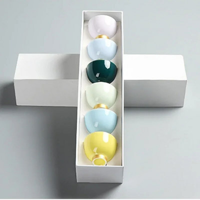 6kom Kung Fu set šalica za čaj Slatke šalice i šalice Keramička šalica za čaj Japanska Te šalica Jingdezhen šalica za zdjelu čaja Puer kineski bar