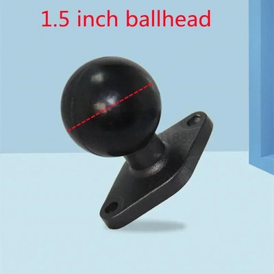 Jadkinsta 1 arba 1,5 colio guminis rutulinis laikiklis prie aliuminio motociklo apvalaus kvadrato tvirtinimo pagrindo Gopro kameros mobiliesiems telefonams