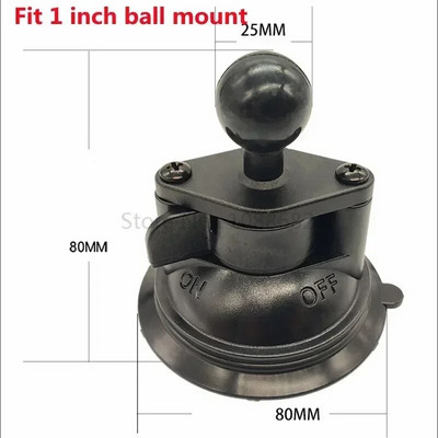 Jadkinsta 1 arba 1,5 colio guminis rutulinis laikiklis prie aliuminio motociklo apvalaus kvadrato tvirtinimo pagrindo Gopro kameros mobiliesiems telefonams