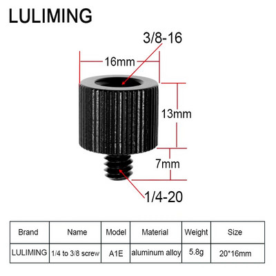 1/4 - 3/8 5/8-27 átalakító csavaros mikrofontartó 3/8 - 5/8-27 csavaros fényképezési tartozék DSLR fényképezőgép mikrofonhoz