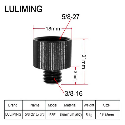 1/4 - 3/8 5/8-27 átalakító csavaros mikrofontartó 3/8 - 5/8-27 csavaros fényképezési tartozék DSLR fényképezőgép mikrofonhoz