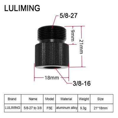1/4 - 3/8 5/8-27 átalakító csavaros mikrofontartó 3/8 - 5/8-27 csavaros fényképezési tartozék DSLR fényképezőgép mikrofonhoz
