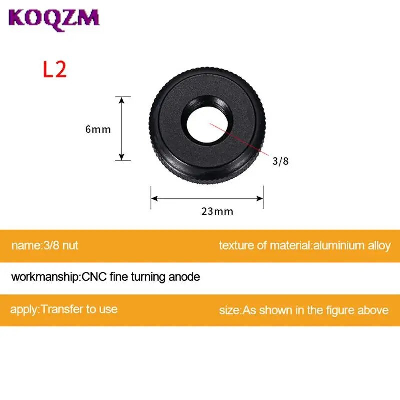 Винт за камера 1/4 3/8 5/8 инча Гайка Photography Acc Hot Shoe Seat Lock Knob Flash Stand Mount Adapter For Dslr Tripod Selfie Stick