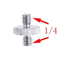 1/4" līdz 3/8" vītņots vītņots vītnes stiprinājuma adaptera statīva plāksnes skrūvējams stiprinājums kameras zibspuldzes statīva gaismas statīvam