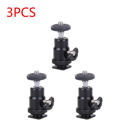 1 kom za tronožac za kameru LED svjetlo bljeskalica Nosač držača za stativ Montaža 1/4 Hot Shoe adapter postolje kuglasta glava