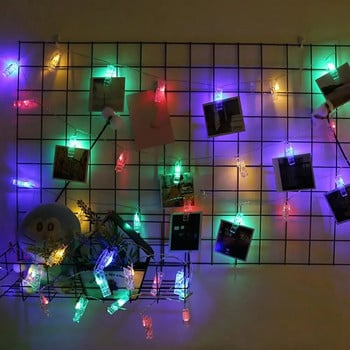 Φωτάκια LED String με κλιπ για να κρεμάσετε εικόνες για διακόσμηση Διαδίκτυο διακόσμηση δωματίου διασημοτήτων φωτογραφία στούντιο φωτιστικά τοίχου String