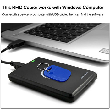 125KHz 13.56MHz RFID копирна машина Дубликатор NFC Четец на смарт карти Писач Криптиран ключодържател Програматор USB UID ID IC T5577 EM4305 Карта