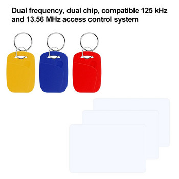 125KHz 13.56MHz RFID копирна машина Дубликатор NFC Четец на смарт карти Писач Криптиран ключодържател Програматор USB UID ID IC T5577 EM4305 Карта
