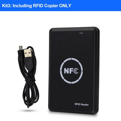 125KHz 13,56MHz RFID koopiamasin NFC kiipkaardilugeja kirjutaja krüptitud võtmehoidja programmeerija USB UID ID IC T5577 EM4305 kaart