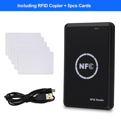 125KHz 13,56MHz RFID koopiamasin NFC kiipkaardilugeja kirjutaja krüptitud võtmehoidja programmeerija USB UID ID IC T5577 EM4305 kaart