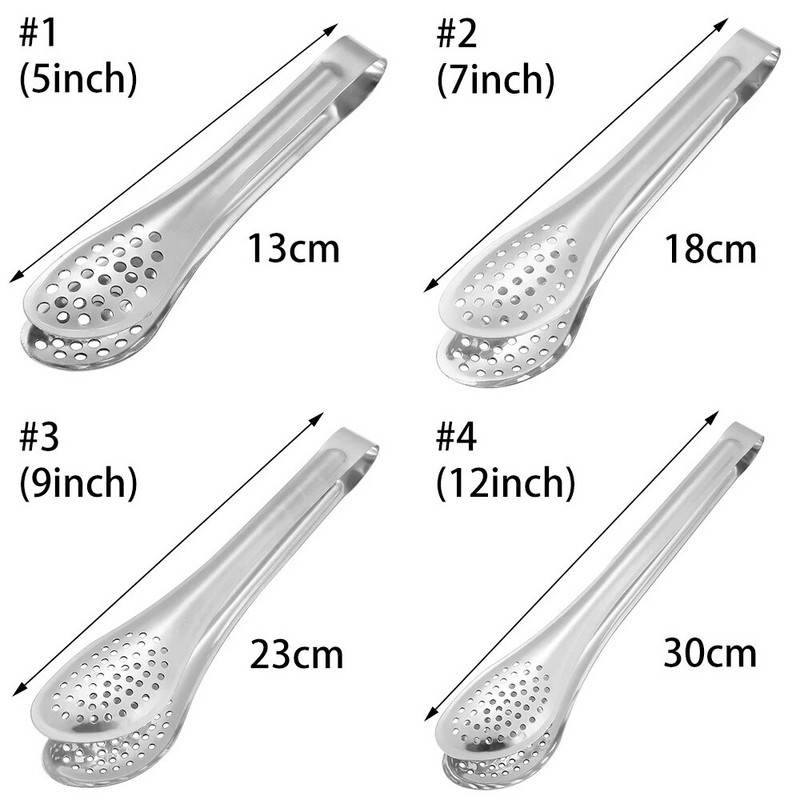 5/7/9/12 inča Višenamjenska hvataljka za hranu od nehrđajućeg čelika Neprianjajuće Kuhinjsko kuhanje za pečenje kolača Odrezak Kuhinjski alat