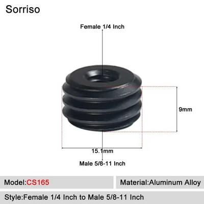 Sorriso ženski vijak 1/4 inča na muški 1/4" 3/8" 5/8" M4 M5 M6 M8 M10 M12 Adapter postolja za svjetlo Unutarnji unutarnji navoj Matica za fiksno montiranje