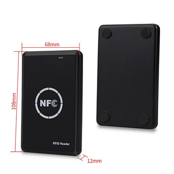 Дубликатор на NFC карти 125KHz Ключодържател Копир RFID Четец на смарт карти Записващ 13.56MHz Криптиран програматор USB UID/T5577 Записваем етикет