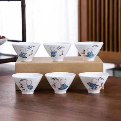 6pcs / Set Kung Fu Čajni set Čajni set Čajni set Šalica šešira Keramički čajnik Šalice i šalice Šalica za kavu Čajnik Čajnici za kuhanje vode