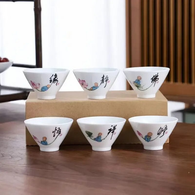 6pcs / Set Kung Fu Čajni set Čajni set Čajni set Šalica šešira Keramički čajnik Šalice i šalice Šalica za kavu Čajnik Čajnici za kuhanje vode
