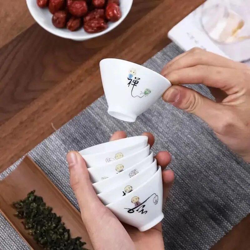 6pcs / Set Kung Fu Čajni set Čajni set Čajni set Šalica šešira Keramički čajnik Šalice i šalice Šalica za kavu Čajnik Čajnici za kuhanje vode