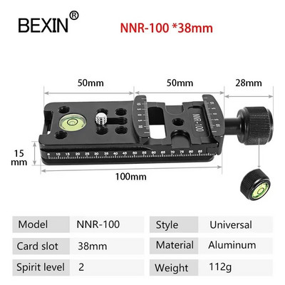 NNR Camera Duga Quick Release Stezaljka Dslr Camera Adapter Montažni Node Rail Clamp potporni nosač za Arca swiss stativ kuglastu glavu