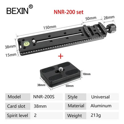 NNR Camera Duga Quick Release Stezaljka Dslr Camera Adapter Montažni Node Rail Clamp potporni nosač za Arca swiss stativ kuglastu glavu