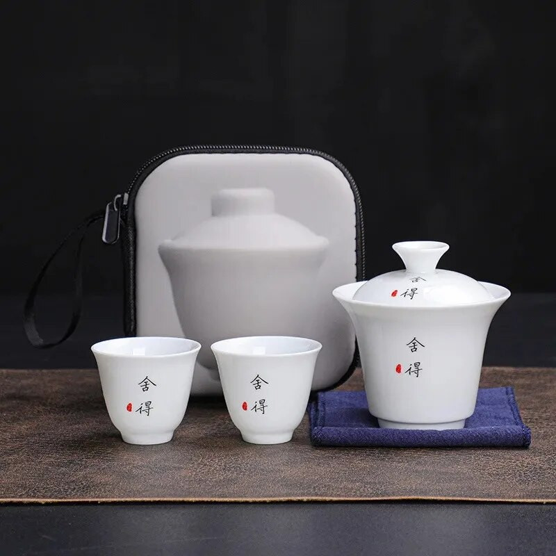 Kínai kung fu edények teáskanna készlet, kerámia porcelán csésze, utazási Juego De Te teaedény, konyhai kiegészítők
