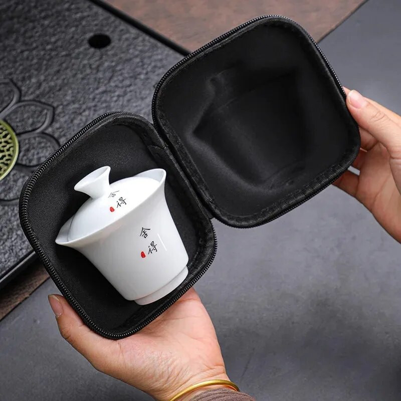 Kínai kung fu edények teáskanna készlet, kerámia porcelán csésze, utazási Juego De Te teaedény, konyhai kiegészítők