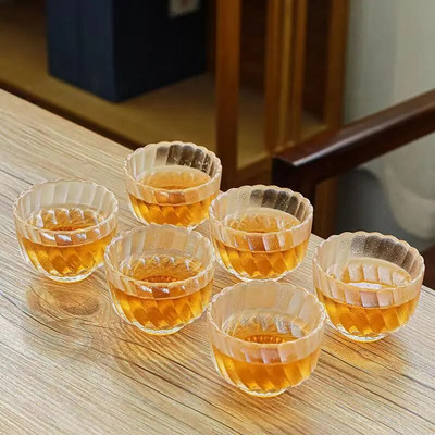 Izvrsni set šalica za čaj od staklenog cvijeta, 6 komada/set šalica za kavu, veleprodaja prekrasnih šalica za čaj, japanska šalica, šalice za čaj, porculanska kineska zdjela