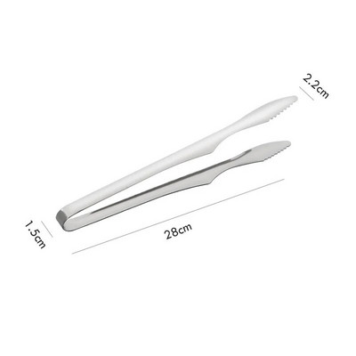 Nerūsējošā tērauda neslīdošs rokturis BBQ knaibles Sudraba zelta kūkas maizes skava bufete steika saspraude Virtuve Mājas gatavošanas piederumi