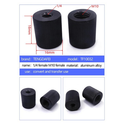 Jauna 1 pc kameras skrūve 1/4 līdz M4 M5 M6 M8 M10 3/8 pārveidošanas skrūve statīva lodgalvas savienotāja adaptera stiprinājums kameras piederumiem