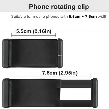 360 въртене на стойка за стойка за смартфон Скоба за предаване на живо Скоба за iPhone Samsung Китара за фотография Стативи