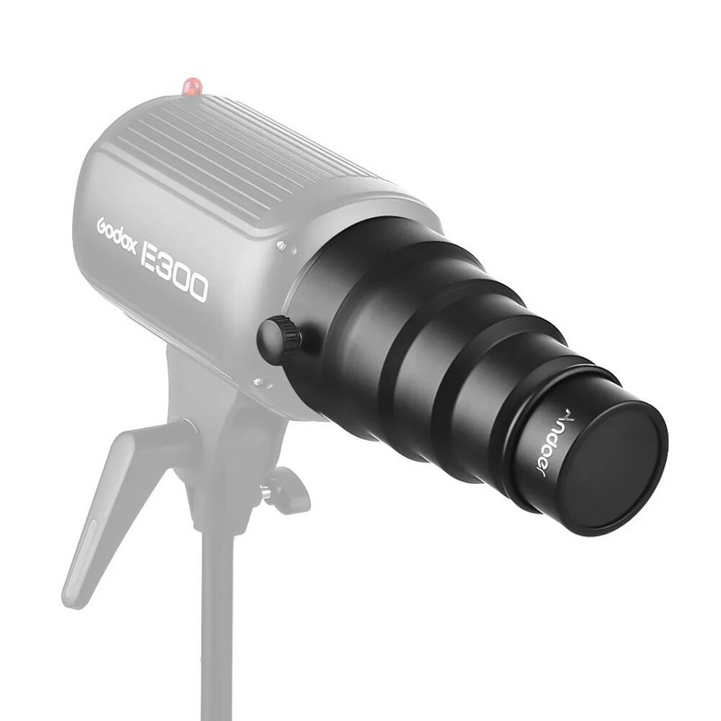 Andoer 98 mm mini bljeskalica s metalnim nosačem s kompletom filtara boja u obliku saćaste rešetke za noviju Andoer Godox Mini Studio Strobe bljeskalicu