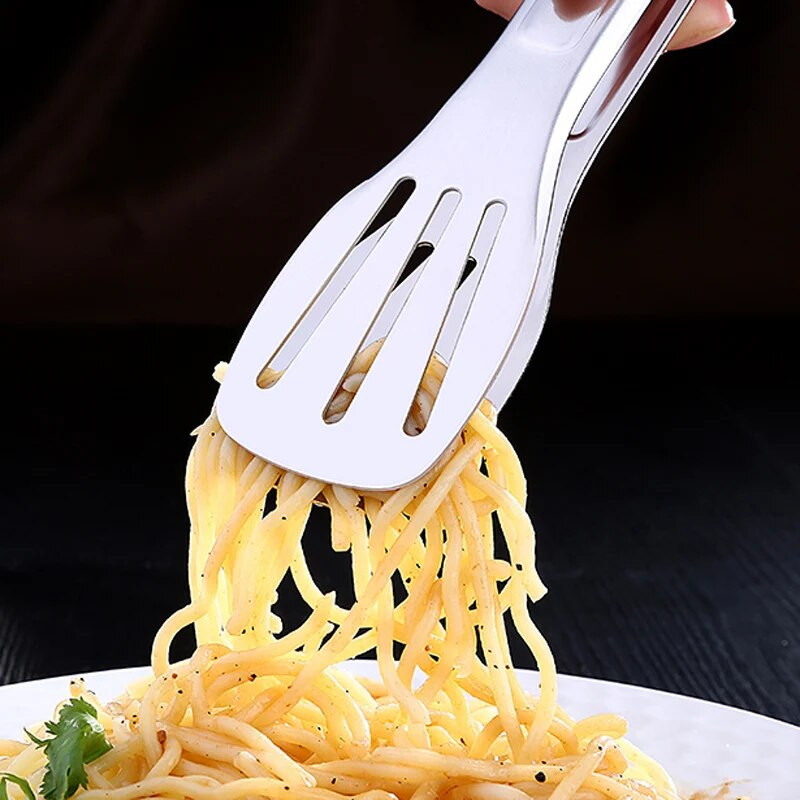 1kom Kuhinjske hvataljke od nehrđajućeg čelika Korejske hvataljke za roštilj Metalna kopča za hranu Hvataljke za meso Stezaljka za posluživanje kruha za salatu Kuhinjski pribor za kuhanje