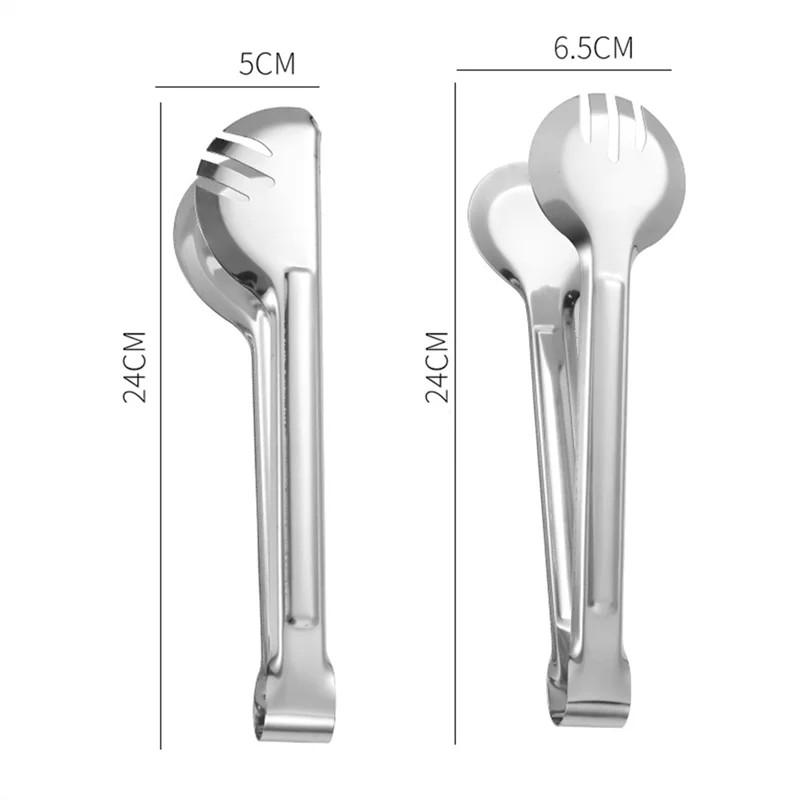 Kuhinjske hvataljke za odreske od nehrđajućeg čelika Neklizajuće Kruh Salata Buffet Kuhanje Višenamjenska stezaljka Kućni restoran Alati za roštilj