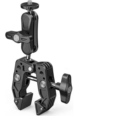 Nova dvostruka metalna super stezaljka Artikulirajuća Magic Arm Clip 360 Super Clip s dvije glave za fotografiranje LED svjetla za monitor kišobrana